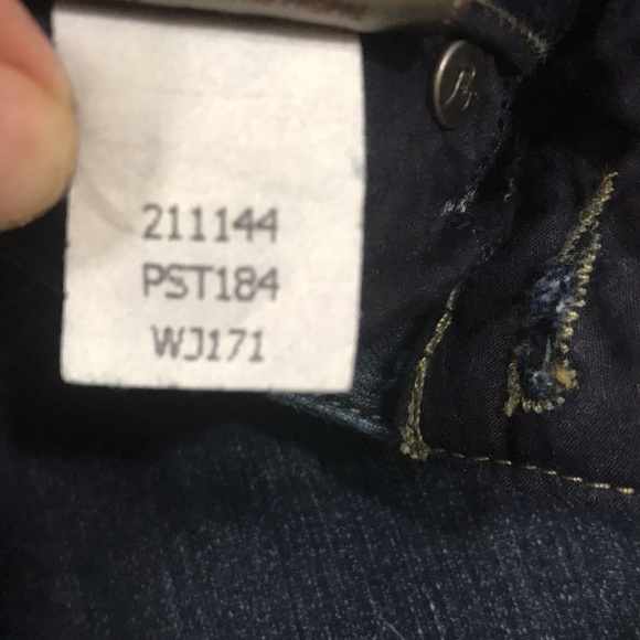 Paige DarkWash Skinny Straight Long Inseam Low Rise Jeans size 27 - Picture 8 of 10